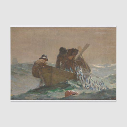 Het haringnet, Winslow Homer Tissuepapier (Voorkant)
