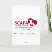 "Het Hart aan Hart Wenskaart marechaussee van de Feestdagen Kaart (Achterkant)