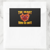 Het hart achter zijn laarzen| Brandweerluiken Rechthoekige Sticker (Tas)