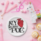 Het hart behoort tot de Borden van poeppapier Papieren Bordje (Feest)