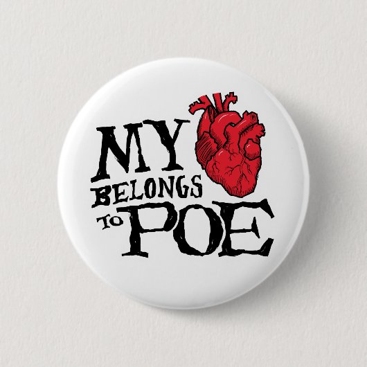 Het hart behoort tot de Poe-Button Ronde Button 5,7 Cm (Voorkant)