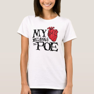 Het hart behoort tot de T-shirt van Poe Women