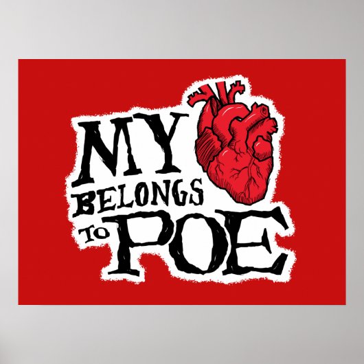 Het hart behoort tot het Poster van de Poe (Voorkant)
