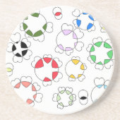 Het hart bevestigd aan het ronde onderzetter (Voorkant)