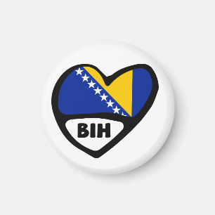 Het Hart BIH van de Vlag van het Landnummer Van Magneet