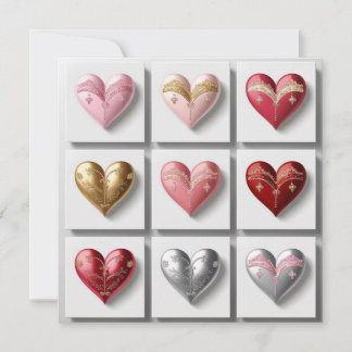 Het hart Collectie #1 Elegantie Notitiekaartje