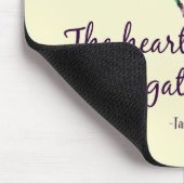 Het hart dat citaat geeft muismat (Hoek)