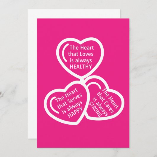 Het hart dat houdt kaart (Voorkant / Achterkant)