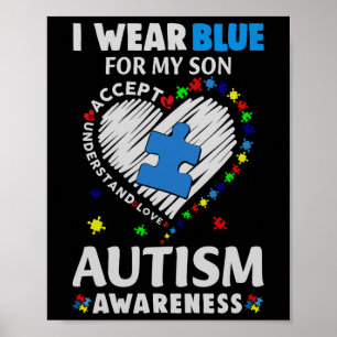 Het hart dat ik blauw Draag heb voor mijn jeugd Poster