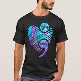 Het hart dat je belangrijk bent, laat geen verhaal t-shirt