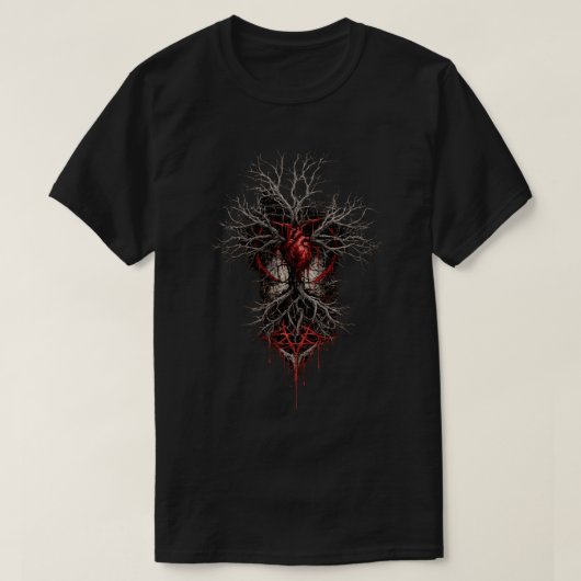 Het Hart Dat Wortel Schoot T-shirt (Design voorkant)