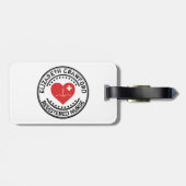 Het Hart ECG van de Zegel van de gediplomeerd Bagagelabel (Achterkant horizontaal)