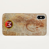 Het Hart en de Bronchiale Arterieën Gem Monogram Case-Mate iPhone Case (Achterkant (horizontaal))