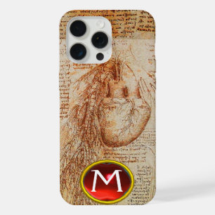 Het Hart en de Bronchiale Arterieën Gem Monogram iPhone 15 Pro Max Case