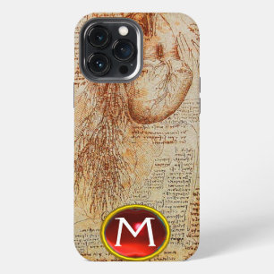 Het Hart en de Bronchiale Arterieën Gem Monogram iPhone 13 Pro Max Hoesje
