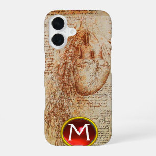 Het hart en de bronchiale arteriën Gem monogram iPhone 16 Hoesje