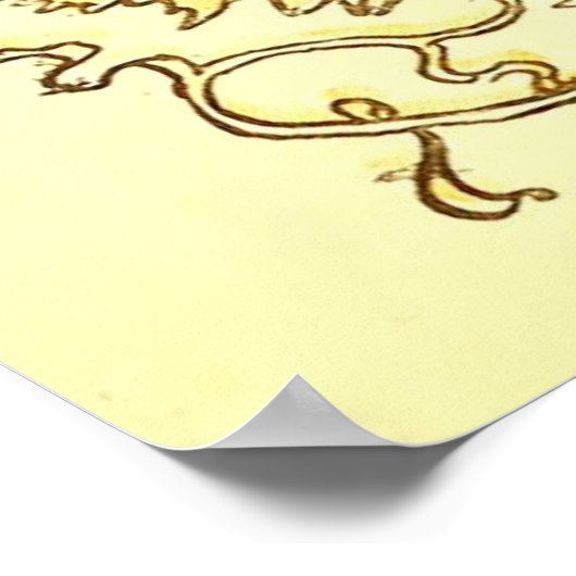 Het hart en de wijnstok Walter Crane Poster (Hoek)