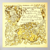 Het hart en de wijnstok Walter Crane Poster (Voorkant)