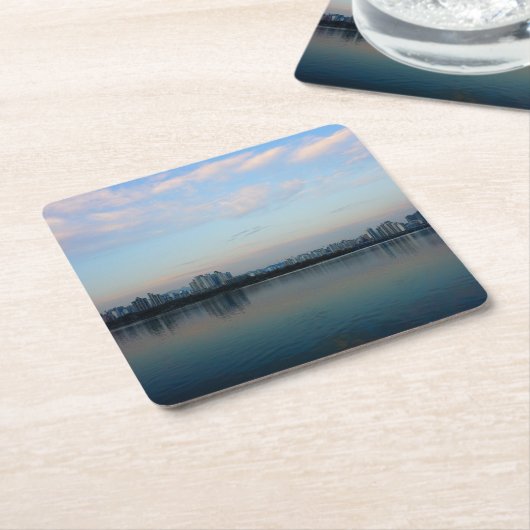 Het hart en de ziel van Seoul Kartonnen Onderzetters (Schuin)