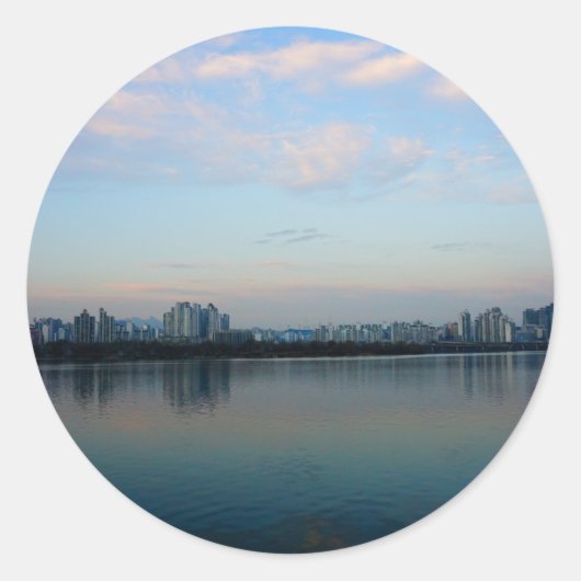 Het hart en de ziel van Seoul Ronde Sticker (Voorkant)