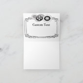 Het Hart en het Toestel van Steampunk danken u Bedankkaart (Binnen)