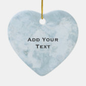 Het hart Gestalte gegeven Lijst van de Foto Keramisch Ornament (Achterkant)