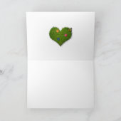 Het hart-gevormde Gazon bloeit Vlinder Kaart (Binnen)