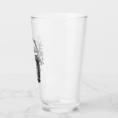 "Het Hart" Gewoon Spooky B&W Pint Glass Glas (Links)