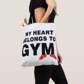 Het hart hoort bij de sportschool tote bag (Dichtbij)