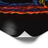 Het hart in brand perfect poster (Hoek)