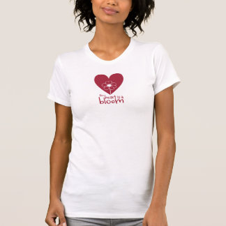 Het hart is een bloei t-shirt