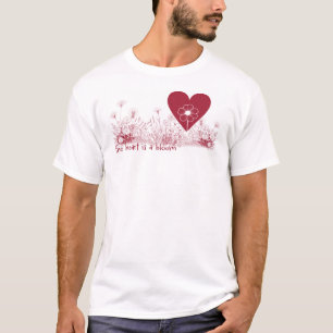 Het hart is een bloom wildflower T-shirt