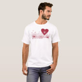 Het hart is een bloom wildflower T-shirt (Voorkant volledig)