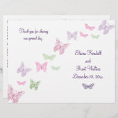 Het Hart is een Flutter Wedding Programma (Voorkant / Achterkant)