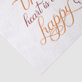 het hart is een gelukkig hart - Thanksgiving Tissuepapier (Detail)