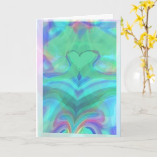 Het hart is een wonderlijk wonder kaart (Gele Bloem)