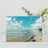 Het hart is geen lastig Christelijk Wenskaart Kaart (Staand voorkant)