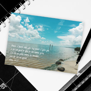 Het hart is geen lastig Christelijk Wenskaart Kaart