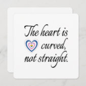 Het hart is geen rechte Kaart (Voorkant / Achterkant)