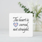 Het hart is geen rechte Kaart (Staand voorkant)