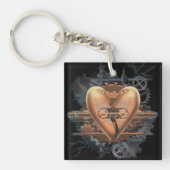 Het hart is ingewikkeld sleutelhanger (Voorkant)