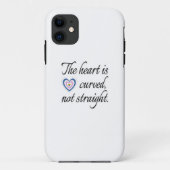 Het hart is niet recht Case-Mate iPhone case (Achterkant)