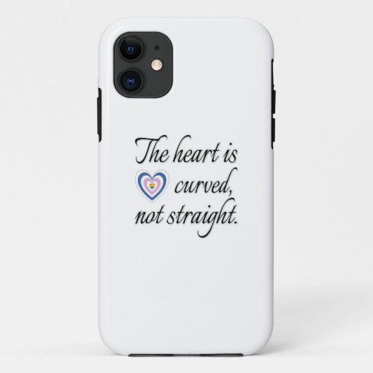 Het hart is niet recht Case-Mate iPhone case (Achterkant)