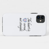 Het hart is niet recht Case-Mate iPhone case (Achterkant (horizontaal))