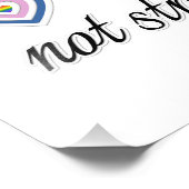 Het hart is niet recht foto afdruk (Hoek)