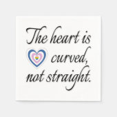 Het hart is niet recht servet (Voorkant)