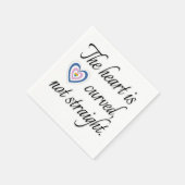 Het hart is niet recht servet (Hoek)