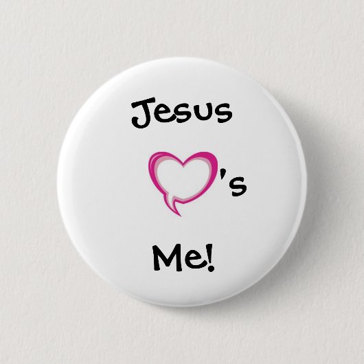 Het hart, Jezus, ik... Ronde Button 5,7 Cm (Voorkant)