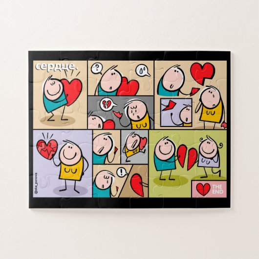 Het hart legpuzzel (Horizontaal)