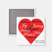 Het hart magneet (Voorkant / Achterkant)